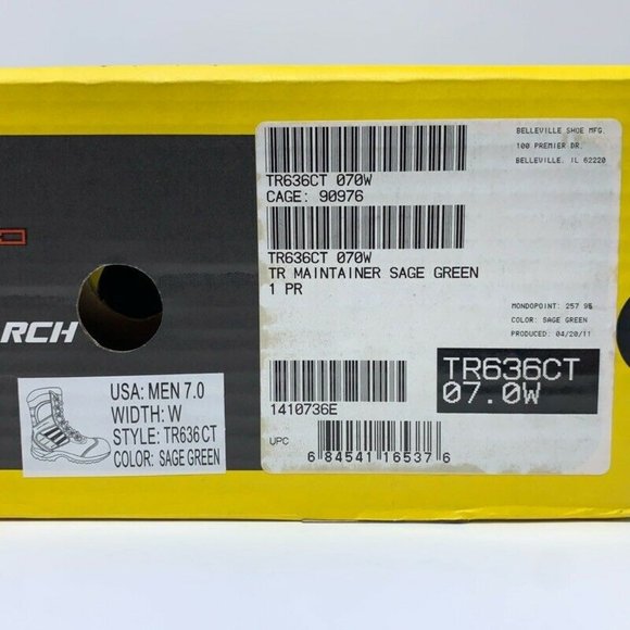 Tactical Research Belleville Maintainer Boots New - Picture 12 of 12